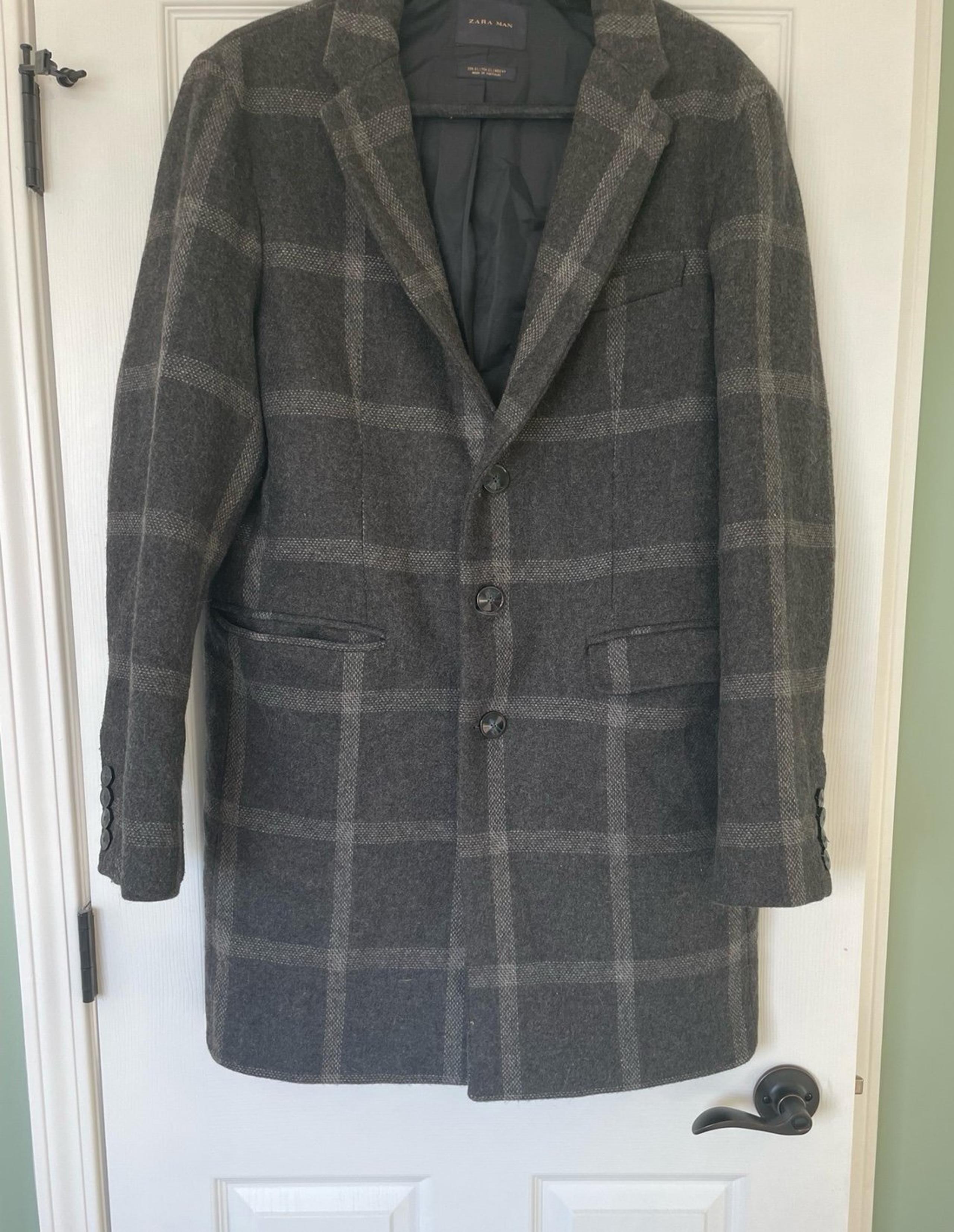 Zara plaid trench coat