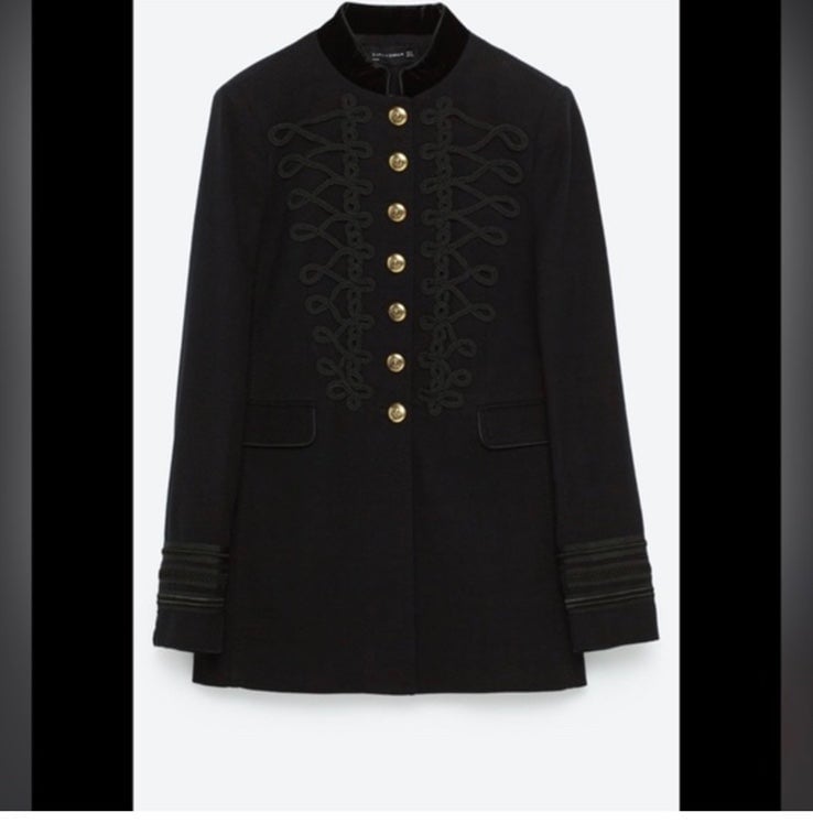 ZARA GOLD BUTTON BLEND Zara Exclusive edition Zara military princes jacket size