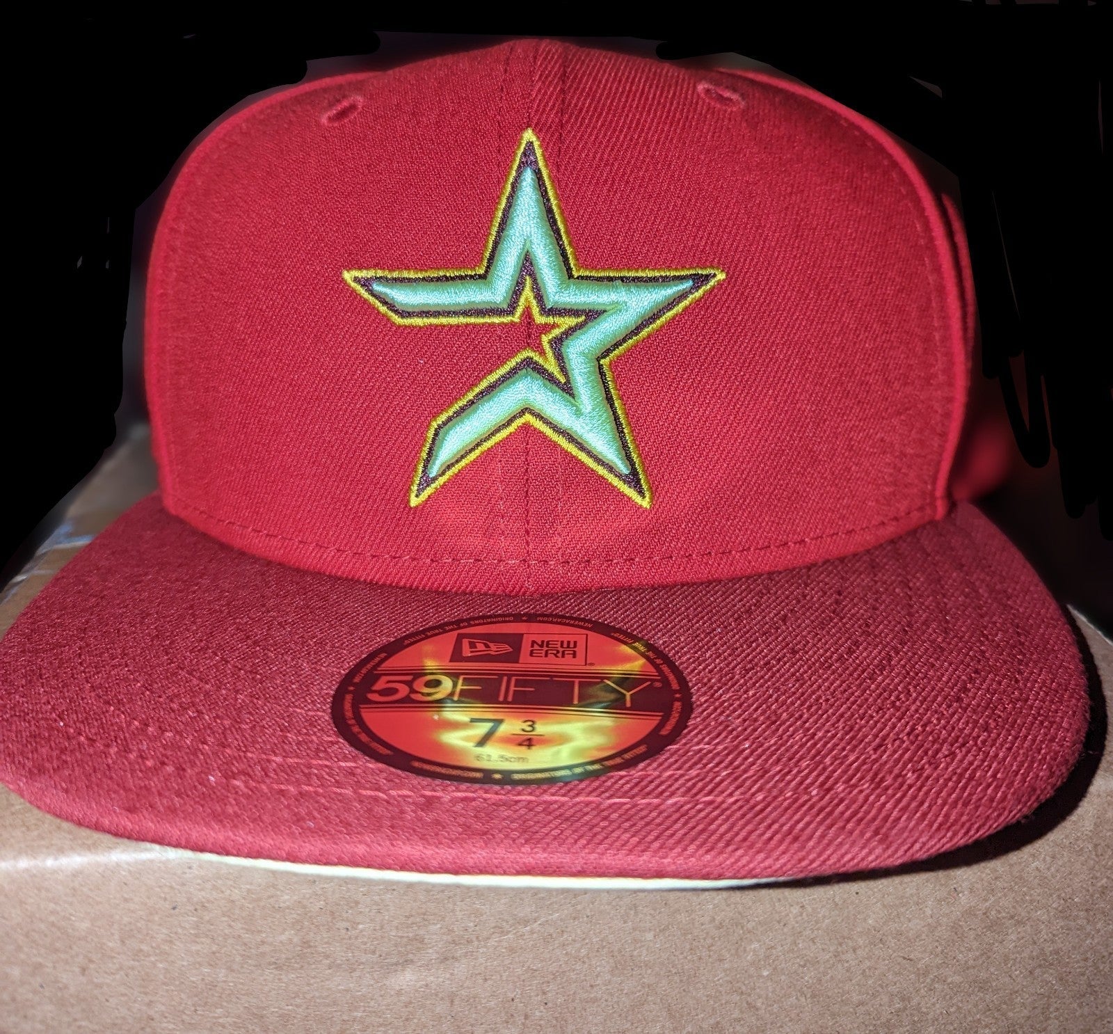 New Era 59fifty Houston Astros hat w/40 yrs Colt .45s patch sz 7 3/4