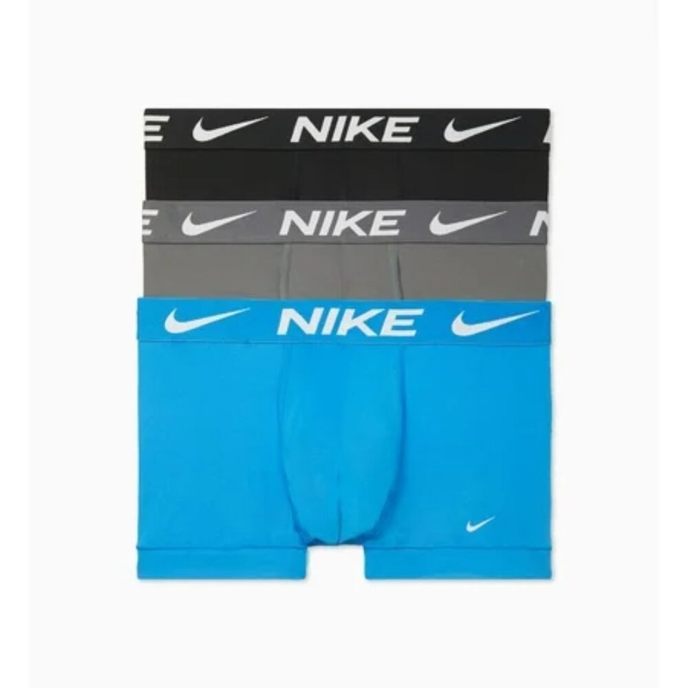 Men's Nike Essential Microfiber Trunk Briefs - 3 pack - Blue Multi - XL - NIB