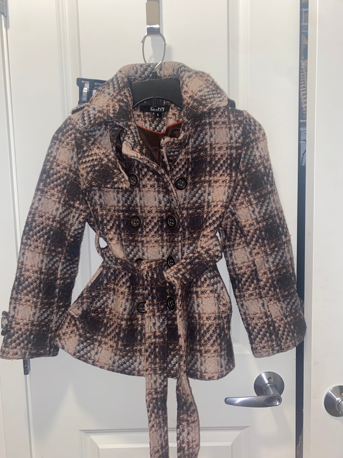 DKNY wool peacock coat 8
