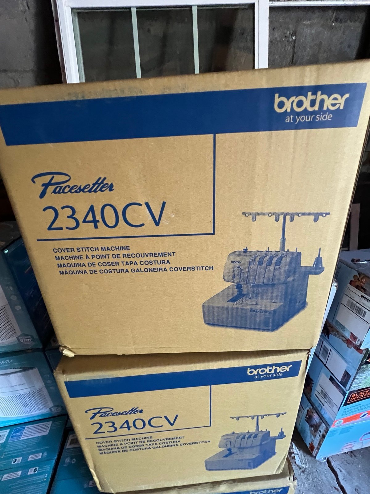 Brother 2340CV Coverstitch Machine with Color-Coded Threading Guide