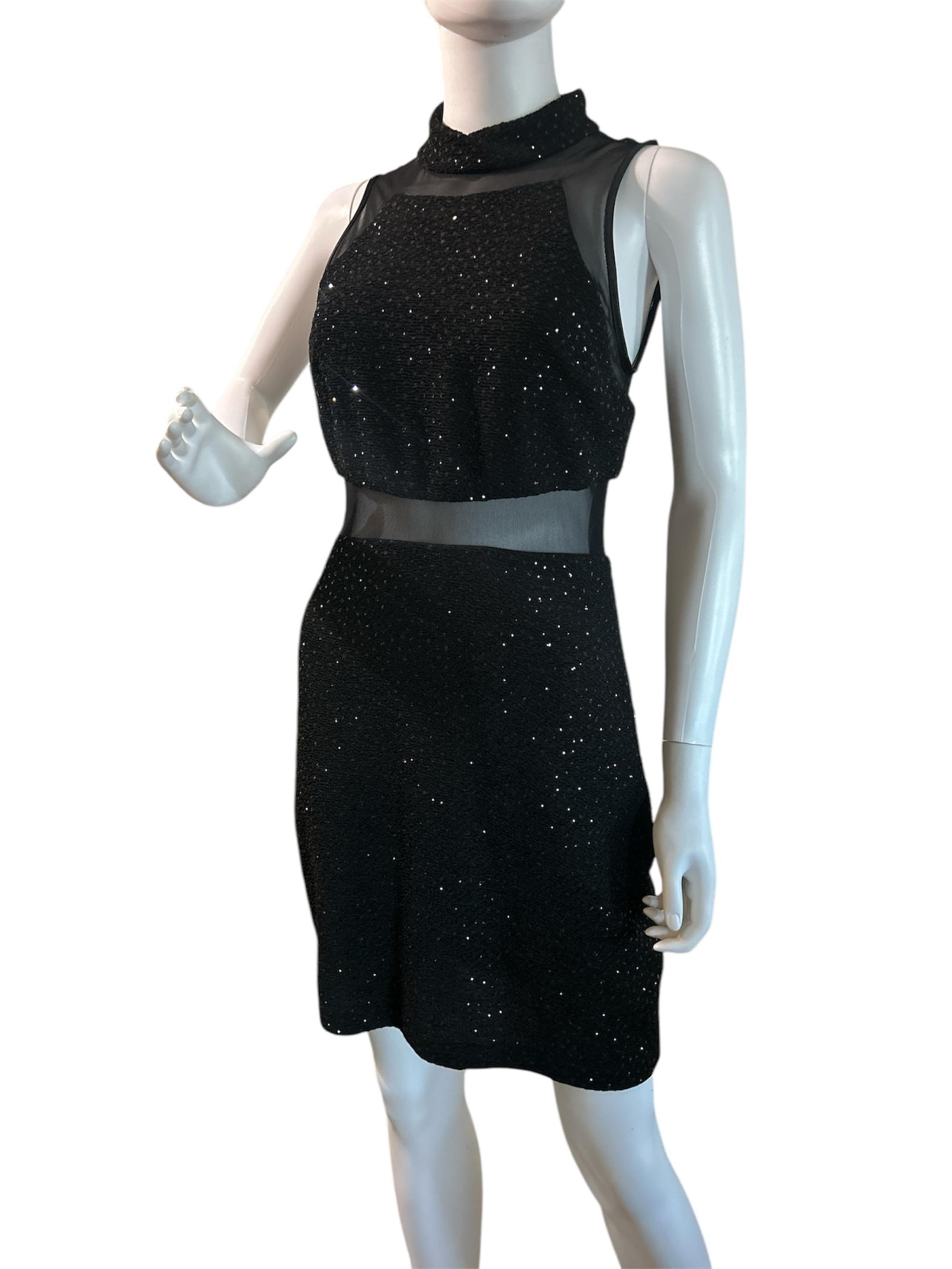 Betsy & Adam Black Sparkly/Mesh
Bodycon