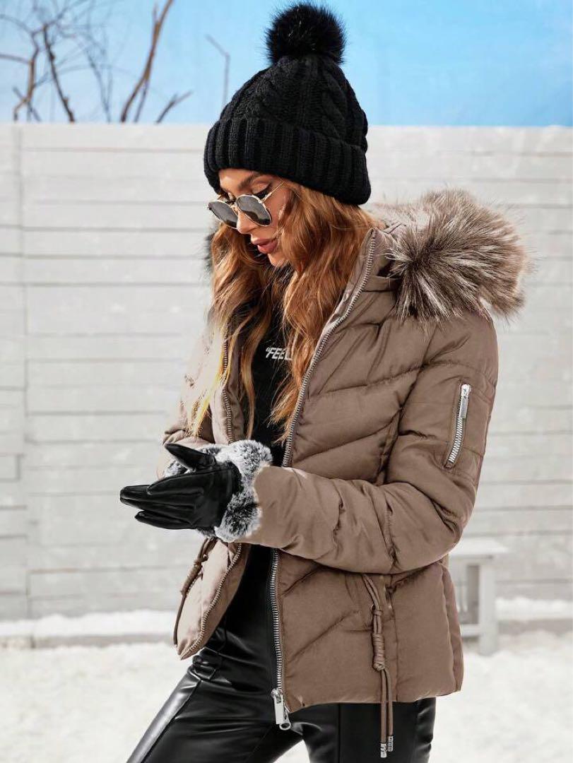 SHEIN Fur Puffer Coats & Jackets | Mercari
