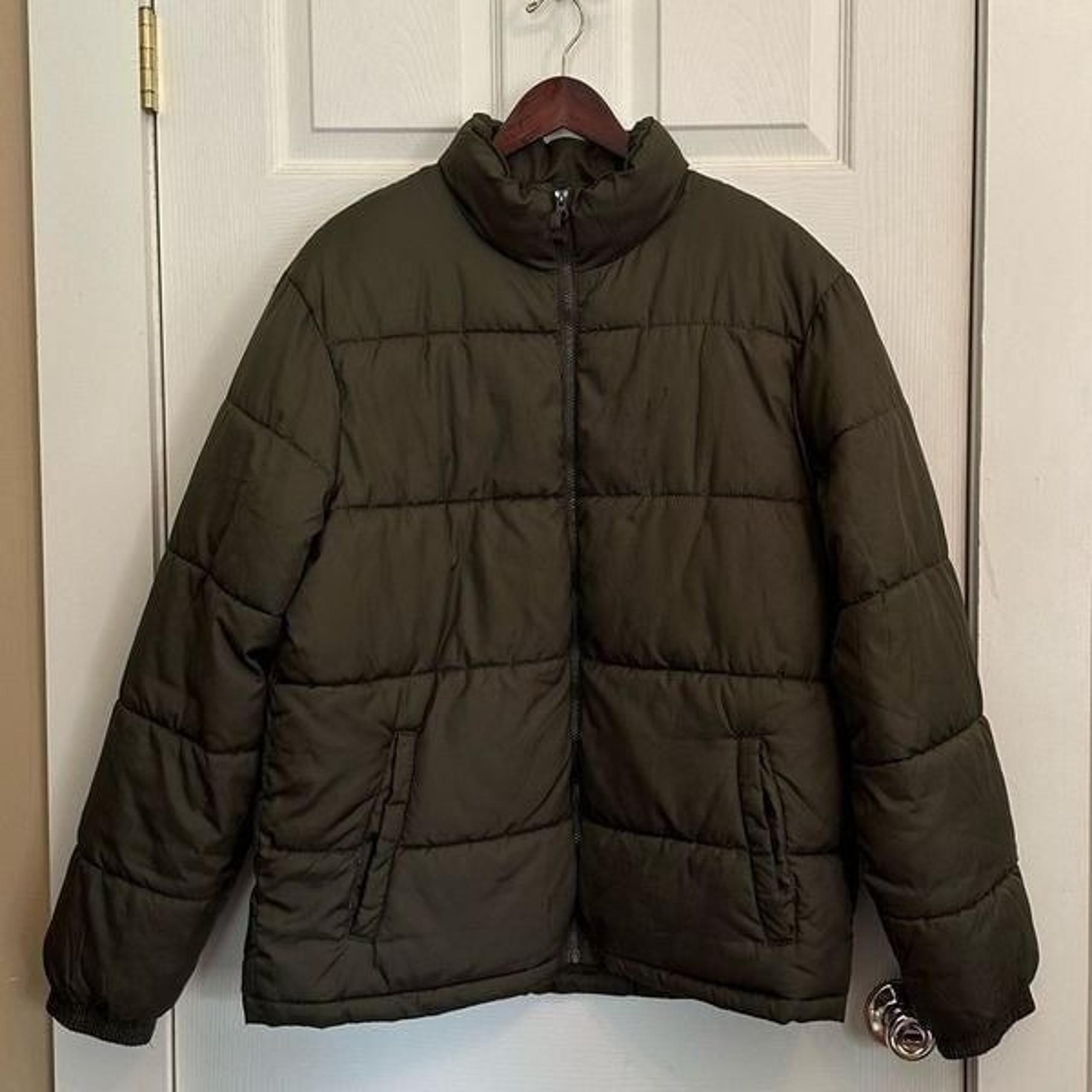 Men’s Old Navy Puffer Super Warm Jacket Green
