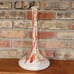 Vintage Ceramic Vase Splatterware Drip, Retro Narrow Neck Tall 15\