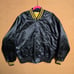 Vintage Iowa Hawkeyes NCAA Starter Style Satin Jacket XL HOWE Athletic Made Usa