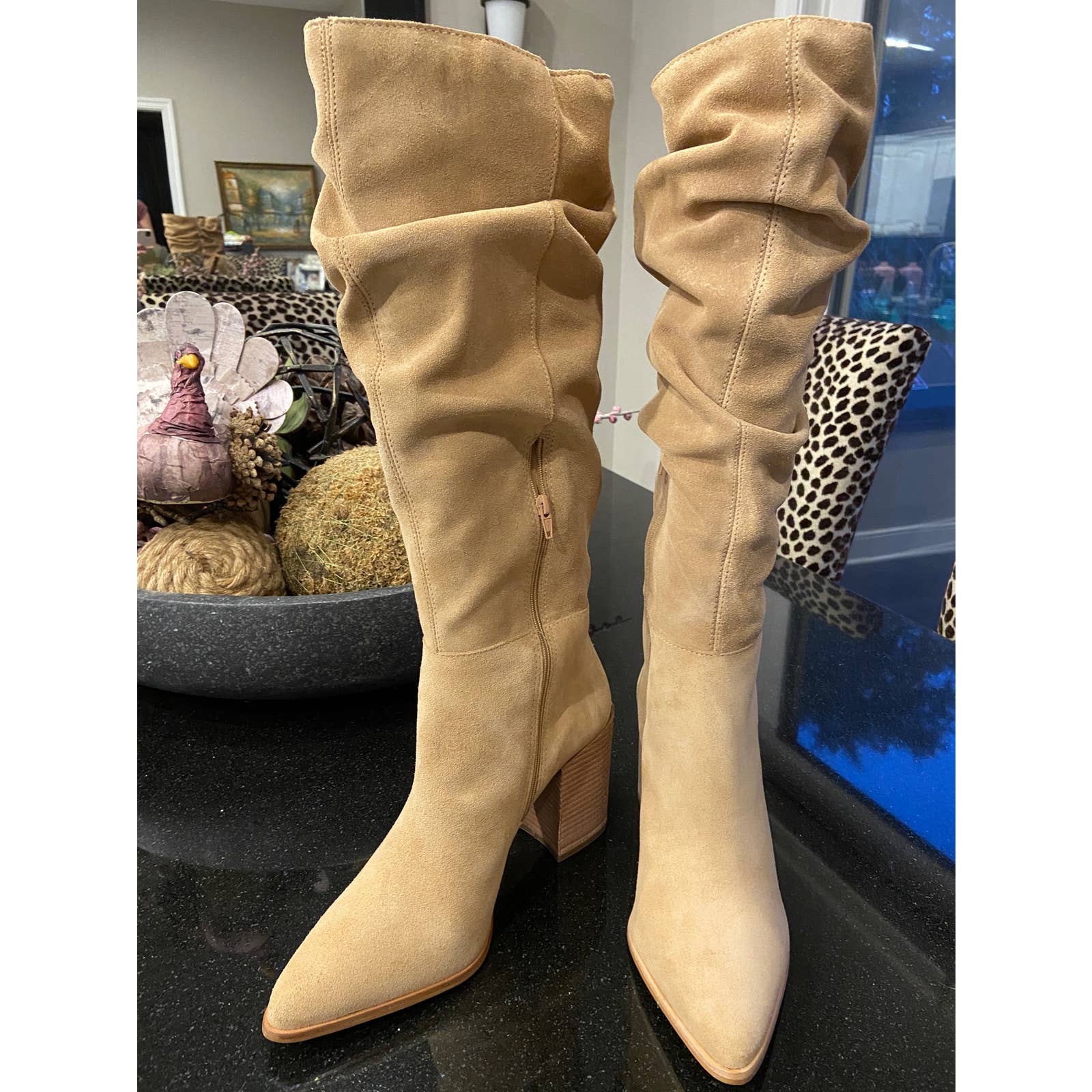 Steve Madden Haimi boot - knee high, suede leather 9.5