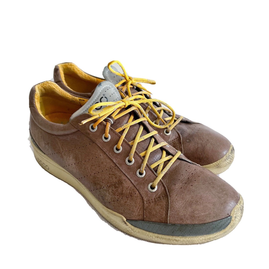ECCO Men's Spikeless Golf Shoe Biom Hybrid Cocoa Brown/Fanta EU 45 US 11-11.5