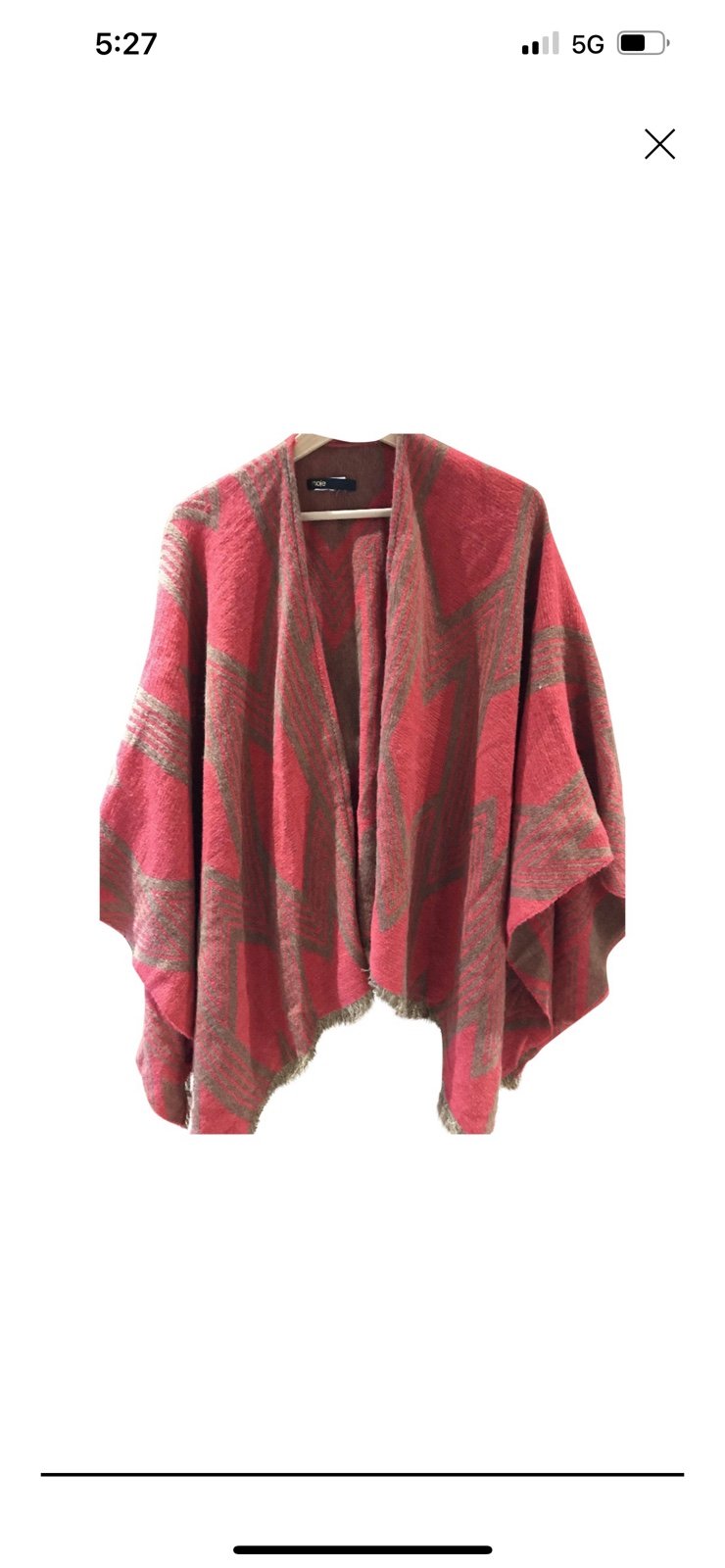 Maje FLASH Red poncho