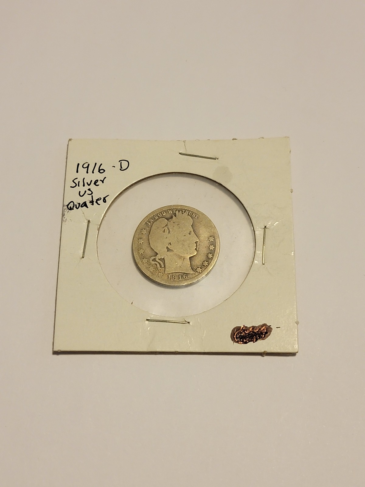 1916 D SILVER US QUARTER