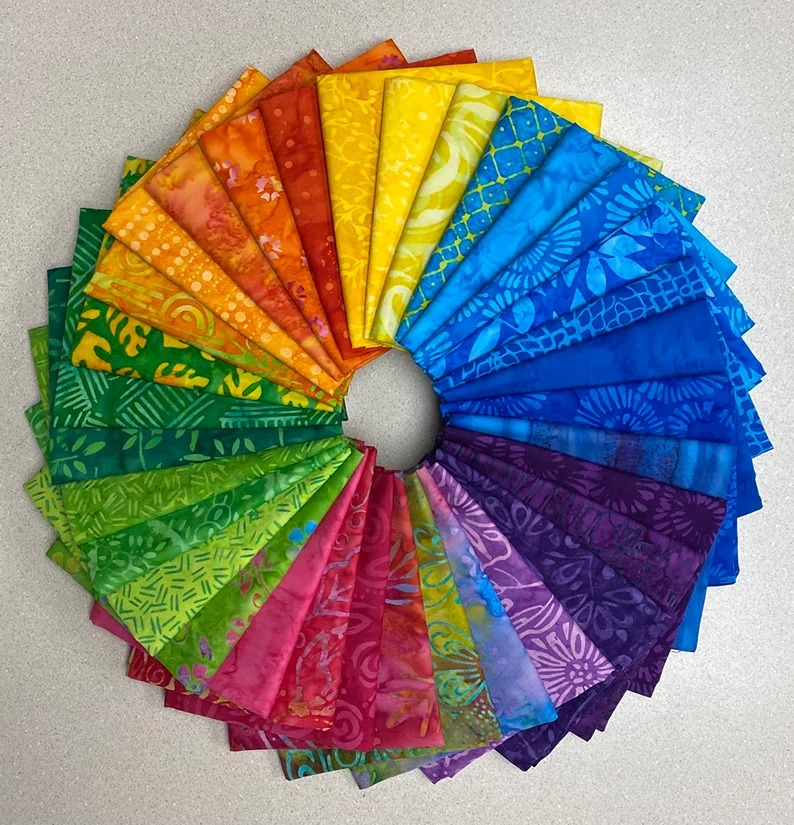 BEAUTIFUL!! Bright Batik Fat Quarter Bundle