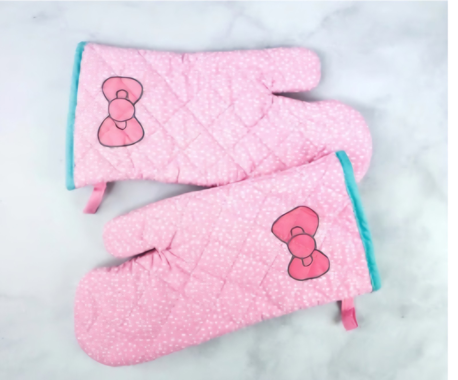 Hello Kitty oven mitts