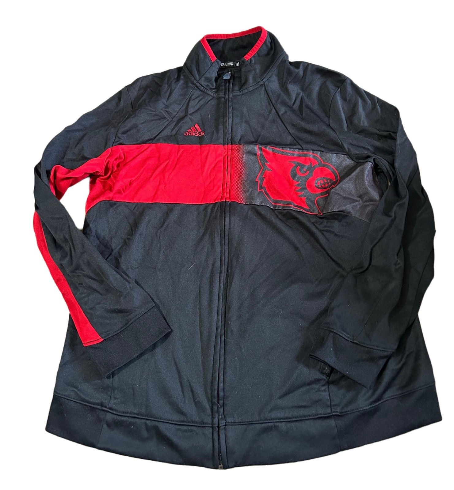 Women’s Adidas Louisville Cardinals Zip Up Athletic Track Jacket