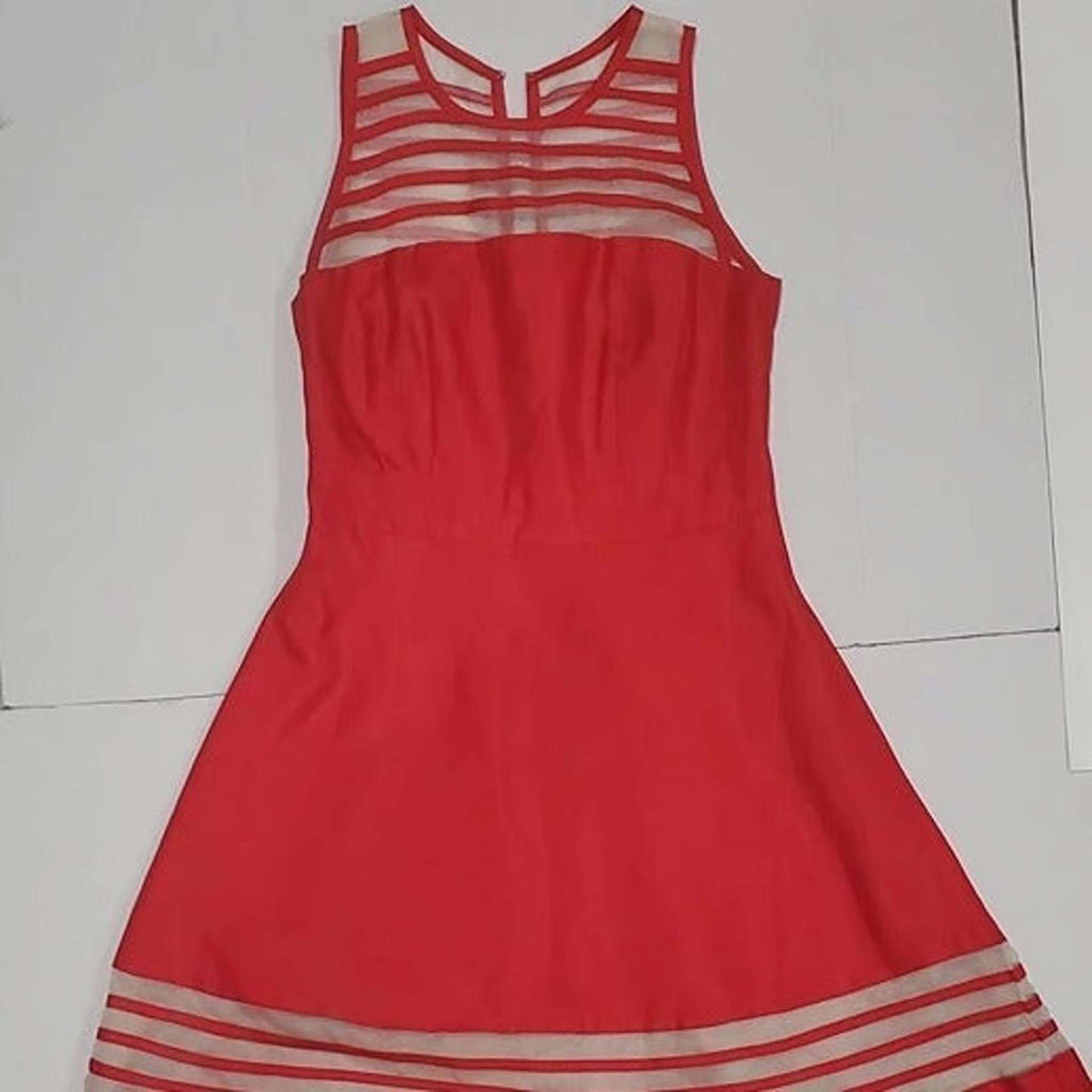 Taylor Women Fit & Flare Red Dress Size 10.