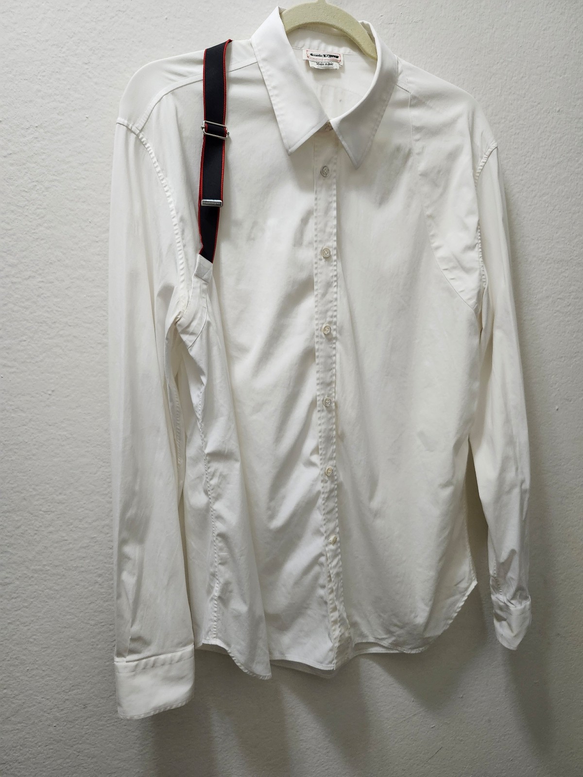 Alexander McQueen mens Button shirt Sz 17 Long Sleeve Classic