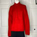 RAFAELLA Angora & Rabbit Fur Red Sweater EUC!
