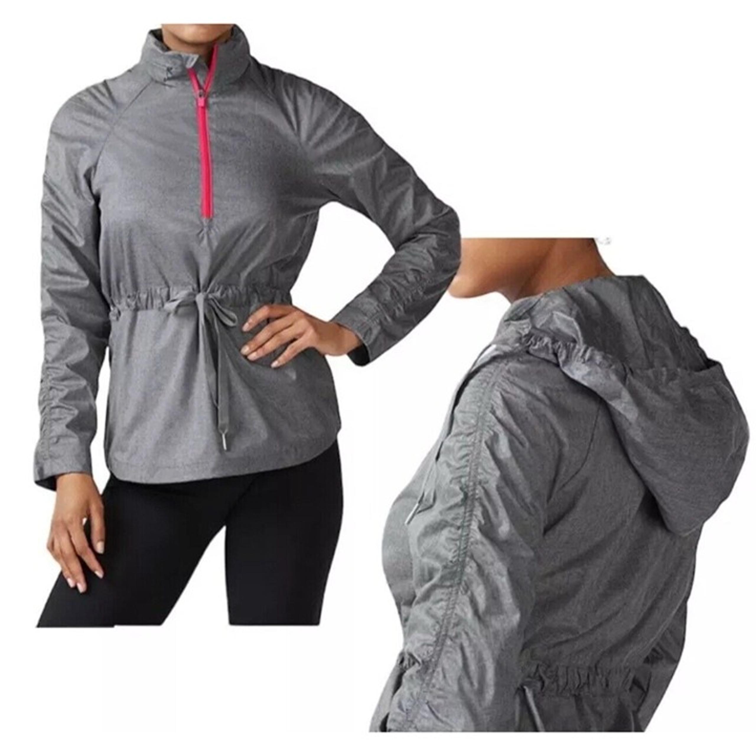 NWT Fabletics Danielle Women's Athletic Jacket Running Athleisure Gray Sz XL $90
