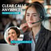 USB Headset with Noise Cancelling Microphone, for PC Laptop - Wired Compute