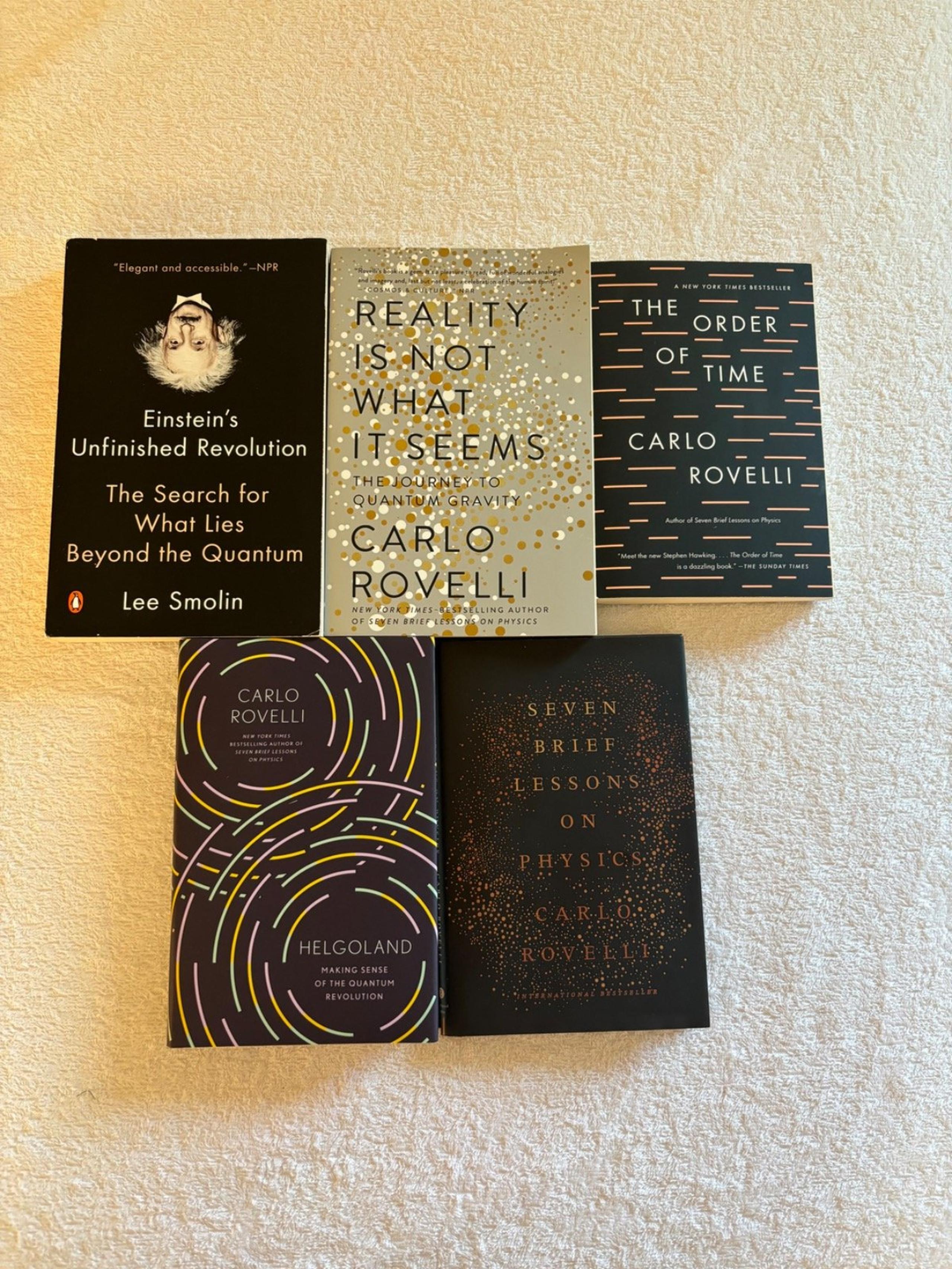Physics Books LOT | Carlo Roveli | Lee Smolin