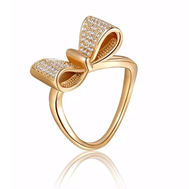 Gold plated Bowknot Ring