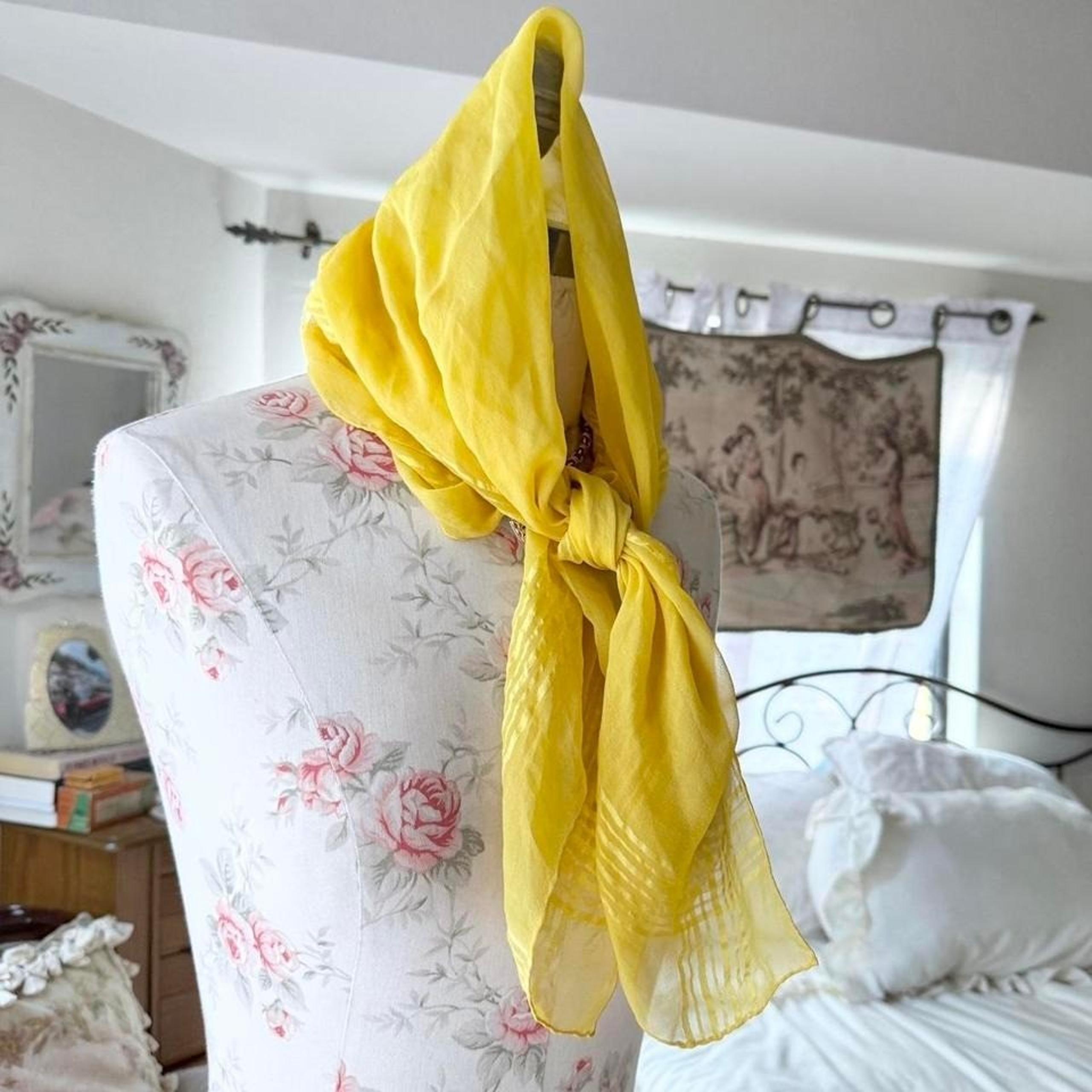 vintage yellow scarf