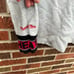 Nostalgia Co. Mitchell & Ness Gray and Red Miami Heat NBA Crewneck Sweatshirt