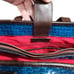 Dooney & Bourke Lilliana Teal Woven Embossed Leather Tote w/ Wristlet