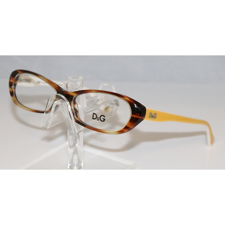 Dolce Gabbana Crystal Brown Eyeglasses