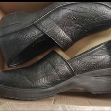 Black clogs size 10