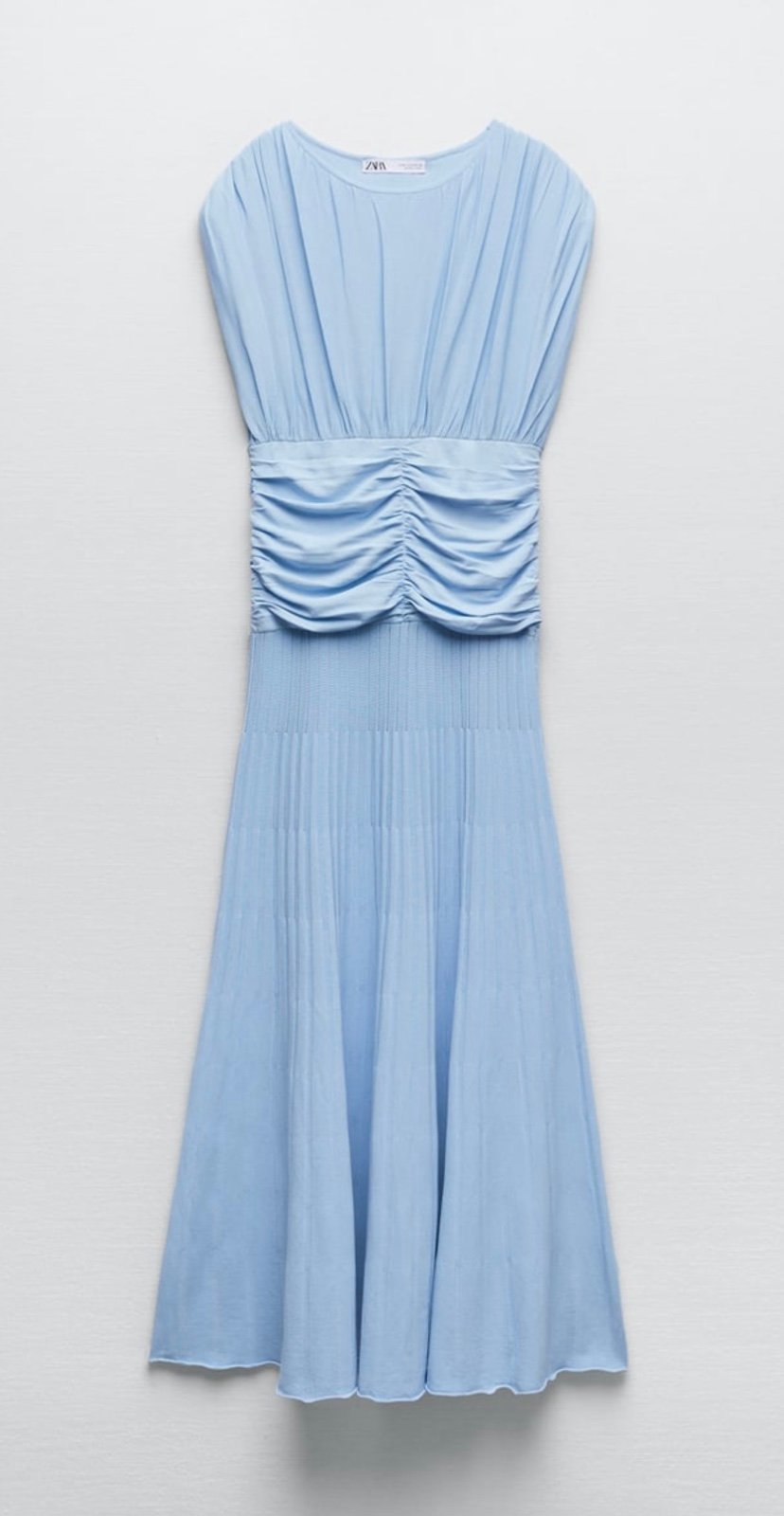 New Zara Draped Knitwear Dress