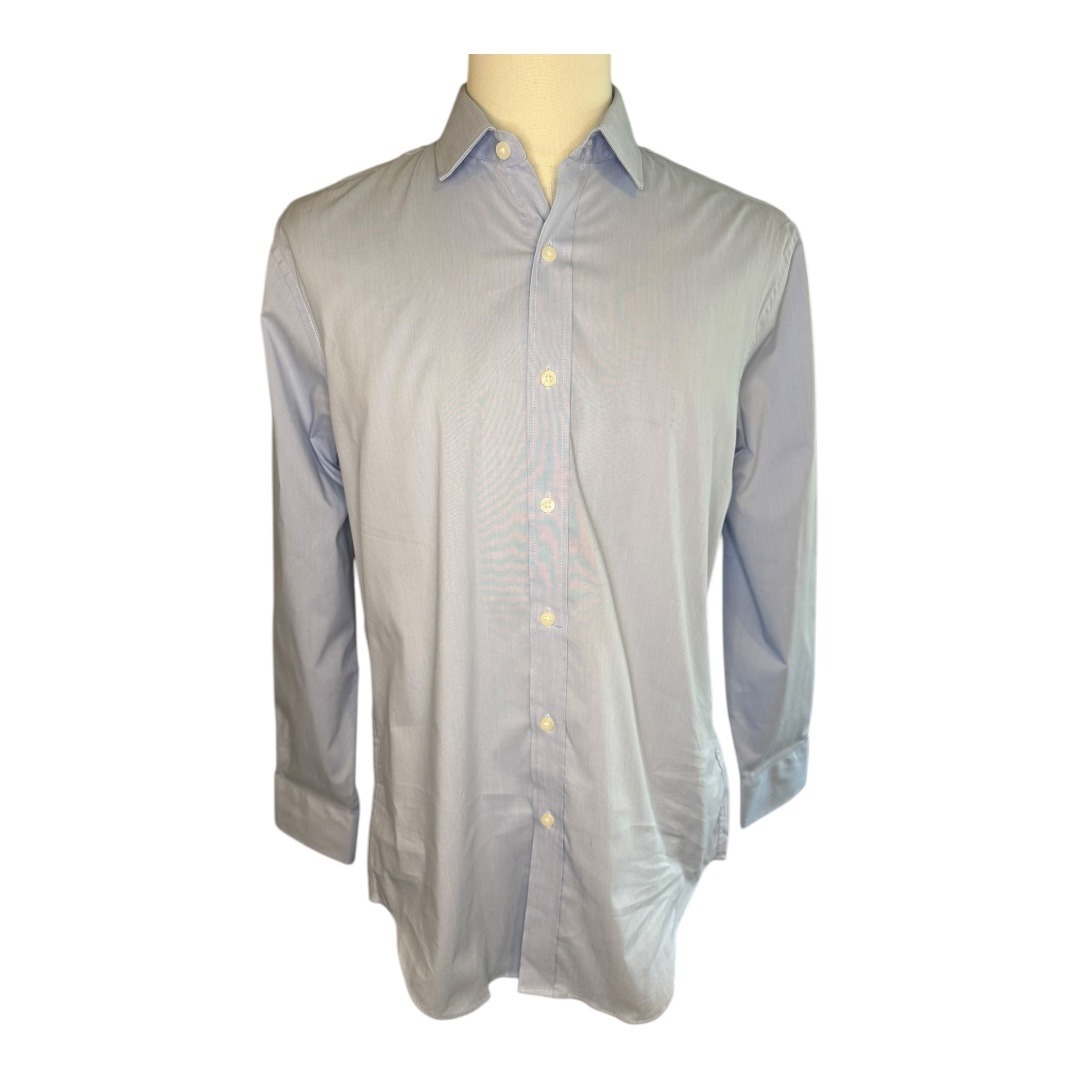 NEW J. Crew Performance Dress Shirt Slim Fit Classic Blue Eoe Size 16 33