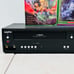 Sanyo DVD VCR Combo VHS Player Recorder Bundle w/ Remote AV Cables & 2 Movies