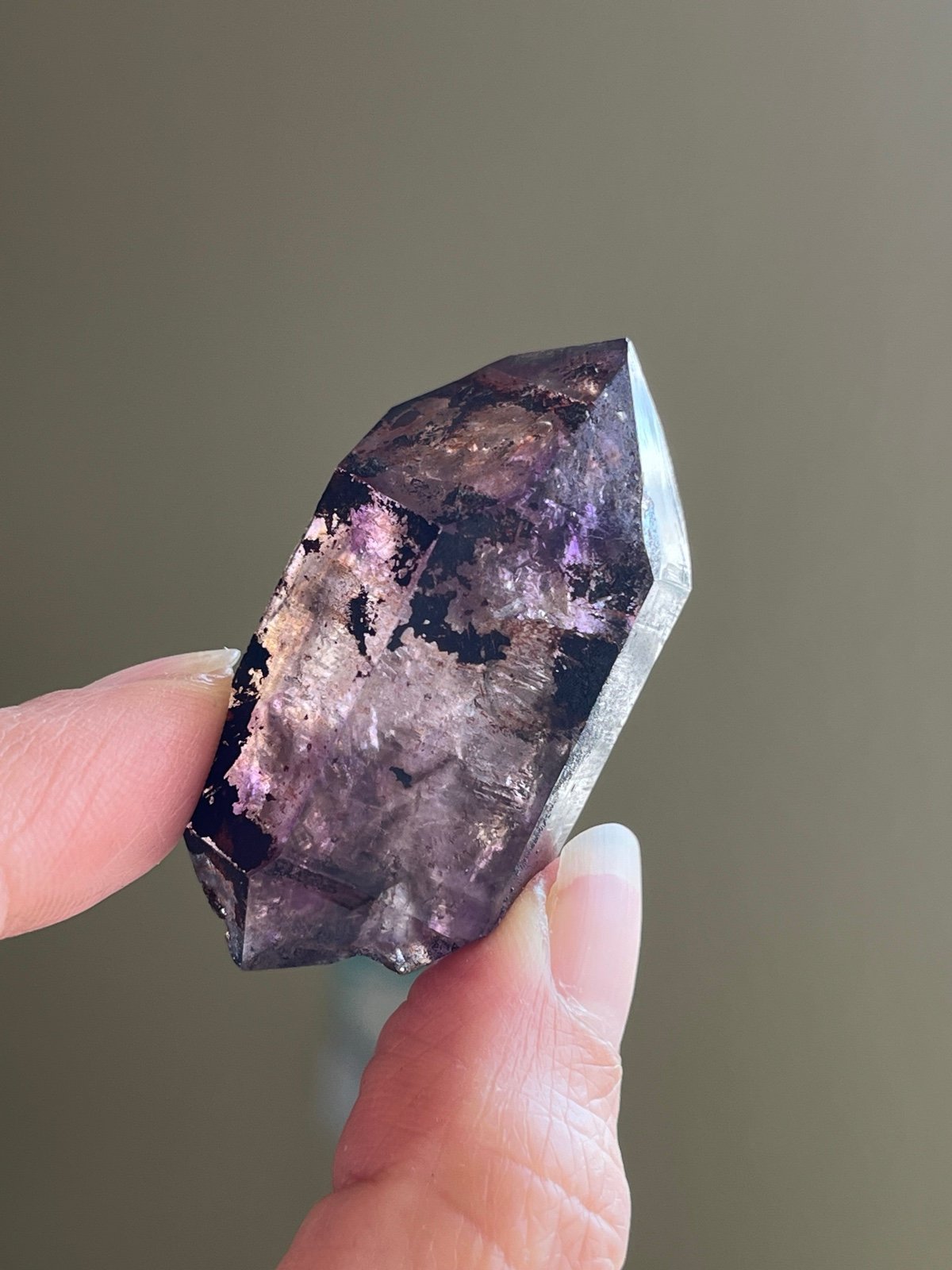 28g DT Shangaan Amethyst Smoky with Enhydros - Zimbabwe