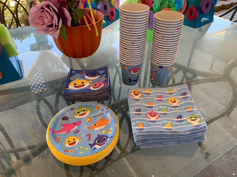 Baby shark party supplies