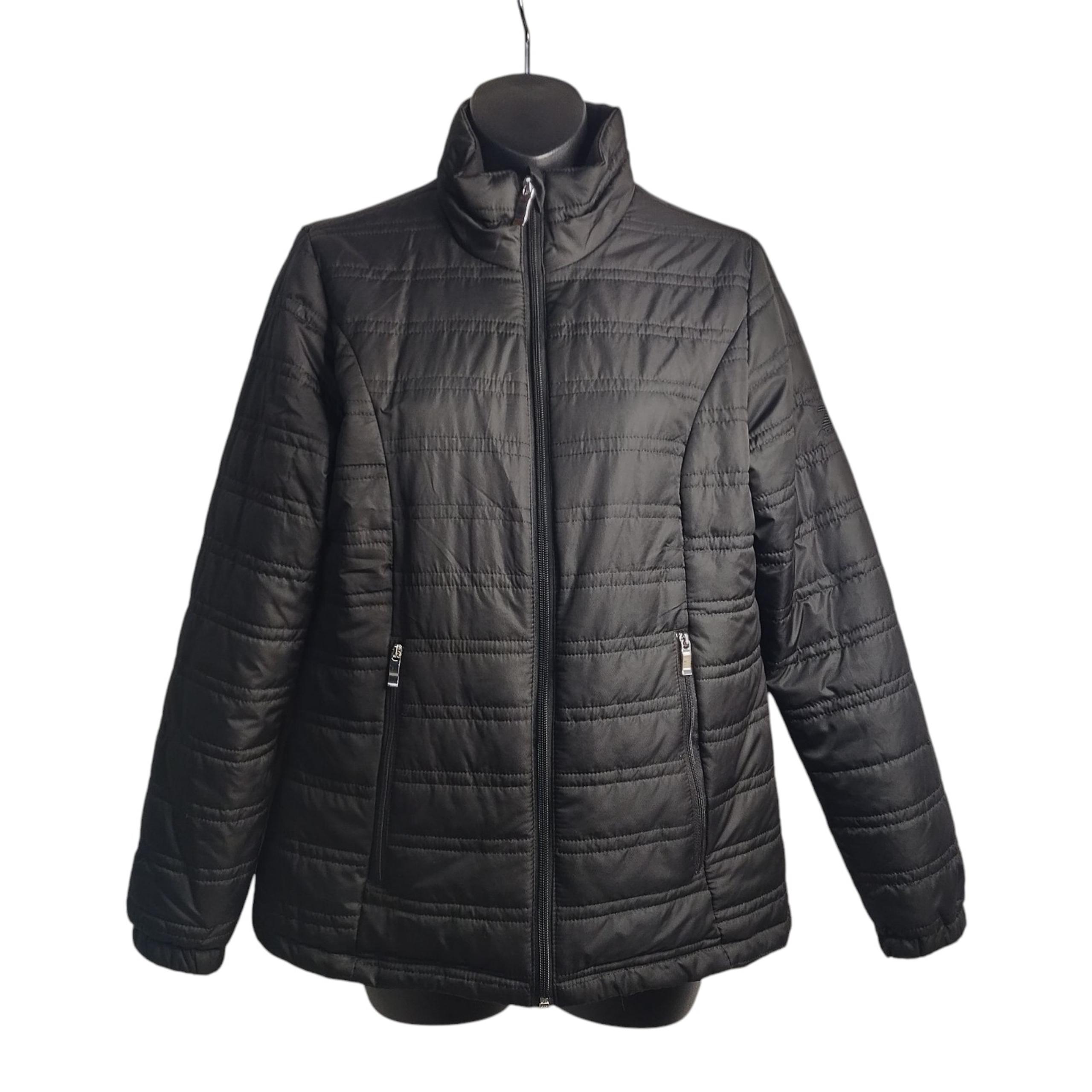 ZEROXPOSUR Women's Black Lightweight Comfy Karina Quilted Puffer Jacket Size S