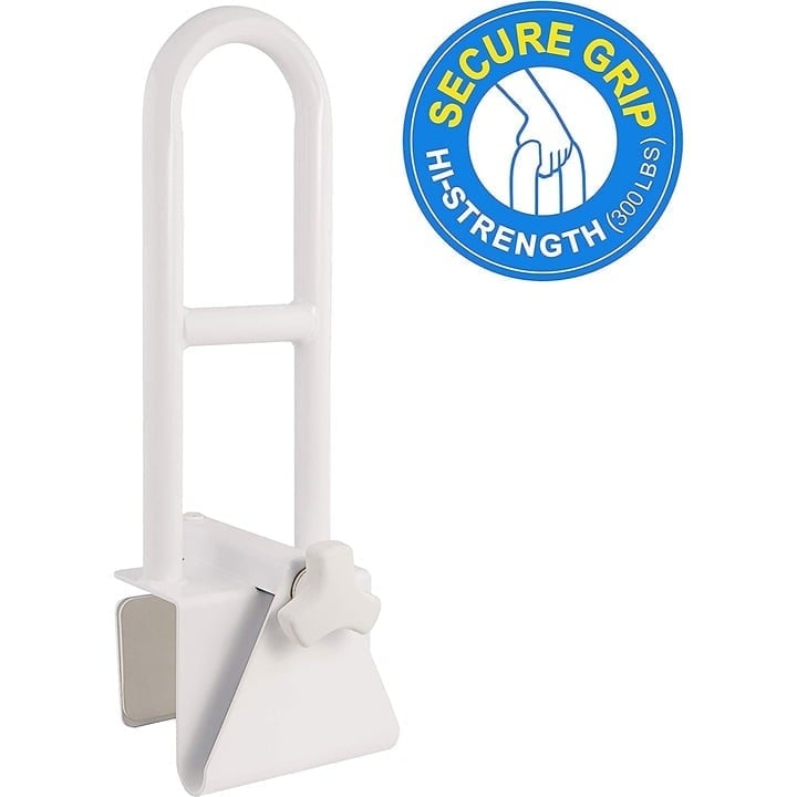 Vaunn Medical Adjustable Bathtub Safety Rail Shower Grab Bar Tub Bath Handle