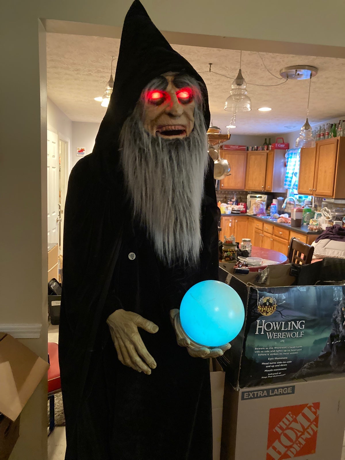 Pan Asian Lifesize Sorcerer no box Home Depot Halloween Prop Retired