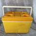 Vintage Thermos Sunpacker 11 Quart Cooler Yellow 7713 1970s Retro W Original Box