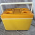 Vintage Thermos Sunpacker 11 Quart Cooler Yellow 7713 1970s Retro W Original Box