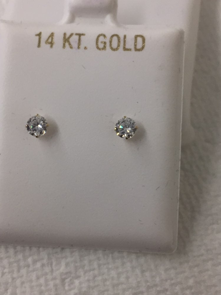 14k yellow gold earrings