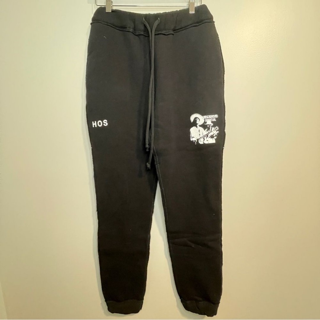 Head of State Gender Inclusive Underground Spiritual Joggers Black Size XS NWOT