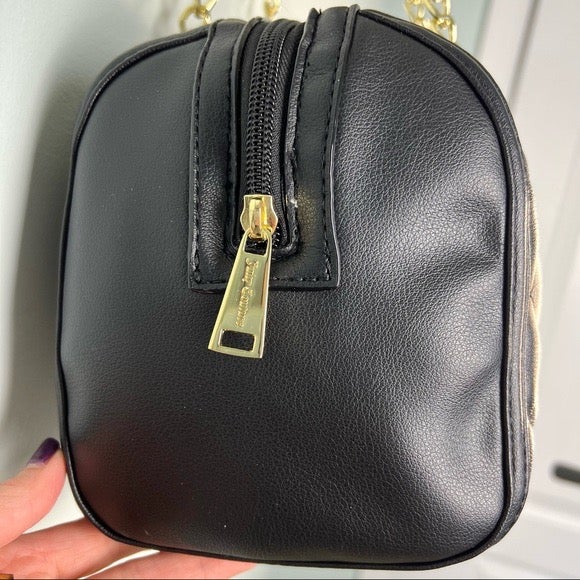 Juicy Couture Black Call It Quits Quilted on sale Bag