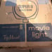 Vintage movie light and super 8 keystone camera used