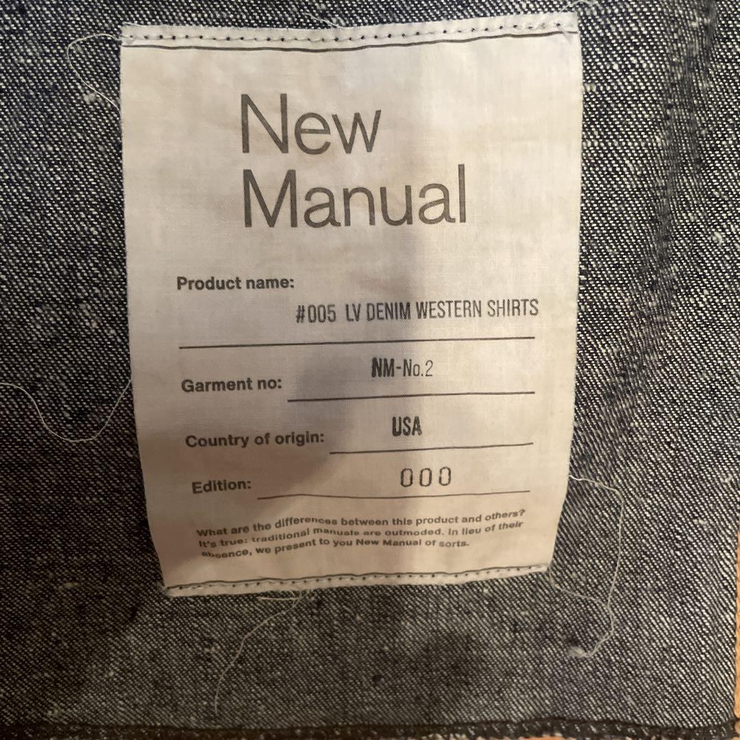ジャケット・アウター New Manual 005 LV DENIM WESTERN SHIRTS 005 LV DENIM WESTERN SHIRTS ONE-WASHED – New Manual