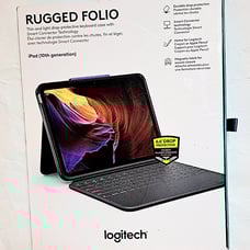 Logitech Rugged Folio for iPad Keyboard Protective Keyboard Case Smart Connector