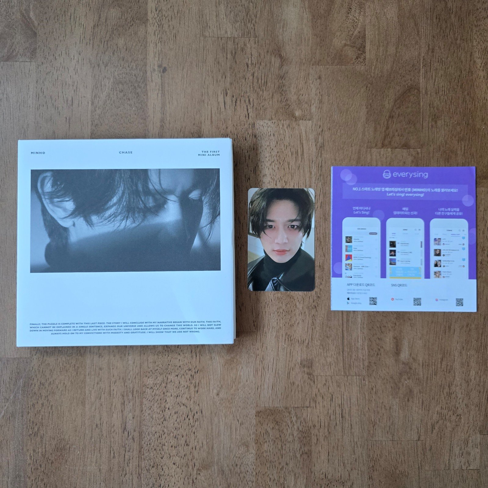 RARE SHINee Minho Chase Album Complete Ver White (ALL INCLUSIONS)