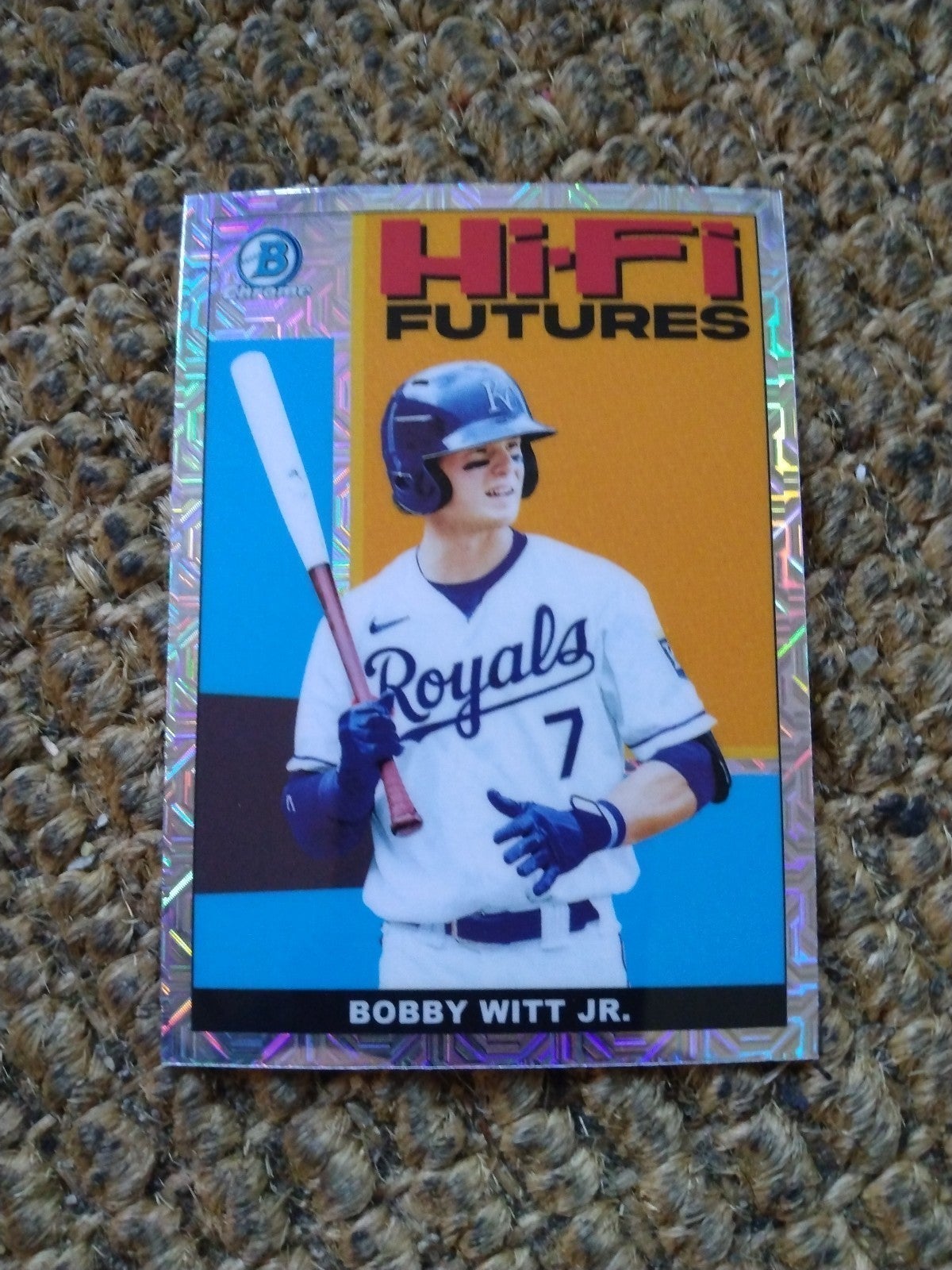 2022 MLB Topps Bowman Chrome Bobby Witt Jr HI-FI FUTURES MOJO REFRACTOR