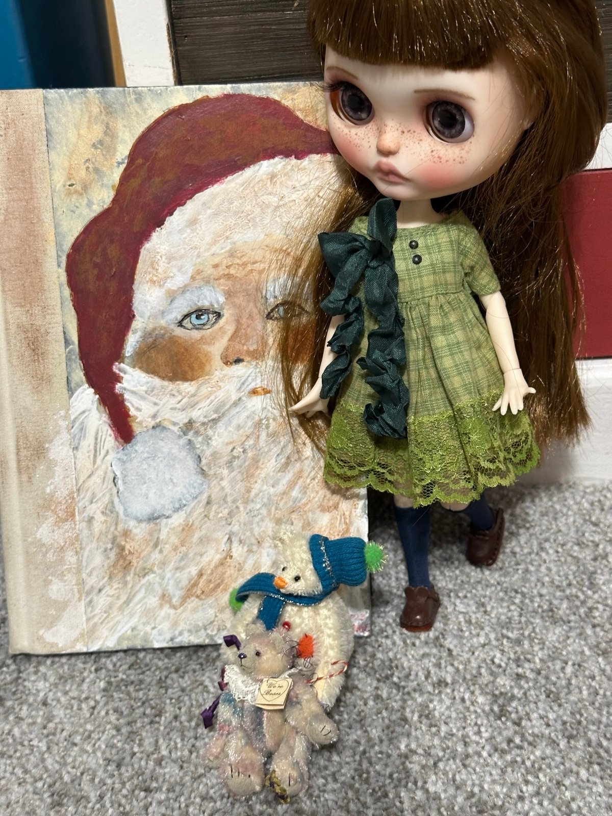 Blythe snow bear and small bear