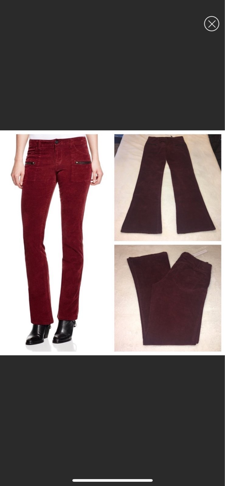 Sanctuary corduroyed pants womens Sz 30 NWT